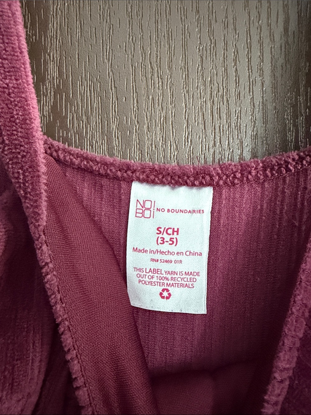 No Boundaries Raspberry Corduroy Button-Front Mini Dress - Picture 2 of 2
